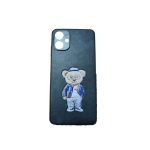 کاور گوشی A06 طرح چرم برجسته خرس تدی